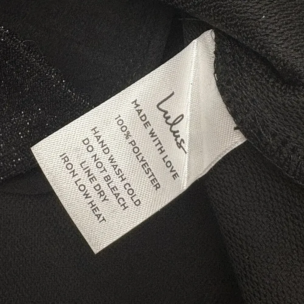 Lulus Metallic Blazer Sparkly Energy Black Glitter 2 Button Blazer Jacket Size S